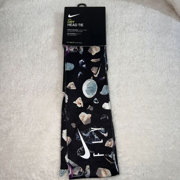 Nike Dri-Fit Head Tie Fly Graphic Black/w Crystal Graphics NWT - Picture 11 of 11